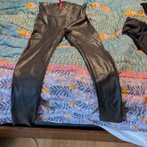 SPANX Shiny Black Leggings